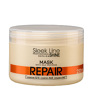 STAPIZ Sleek Line Repair Mask maska ar zīdu bojātiem matiem 250ml