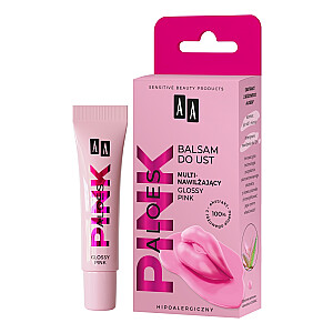 AA Aloe Pink multinawilżający matu balzams Glossy Pink 10g