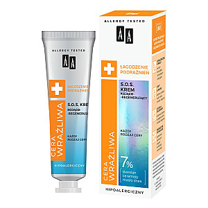 AA Sensitive Skin Soothing Irritations SOS гипоаллергенный успокаивающий и регенерирующий крем для всех типов кожи 50мл