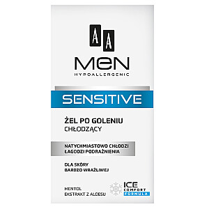 AA Men Sensitive Cooling After Shave Gel atvēsinošs pēc skūšanās želeja ļoti jutīgai ādai 100ml