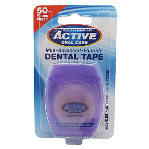 ACTIVE ROL CARE Dental Tape piparmētru vaskota lente ar fluoru 50 metri