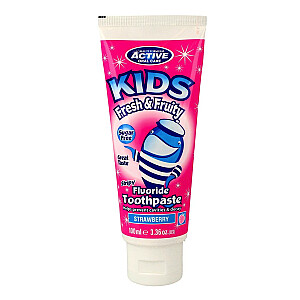 ACTIVE ORAL CARE Kids Fluoride Toothpaste зубная паста для детей с фтором Клубника 100мл