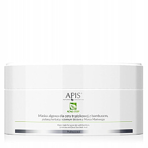 APIS Acne-Stop Algae Mask Aļģu maska aknes ādai ar bambusu un zaļo tēju 100g
