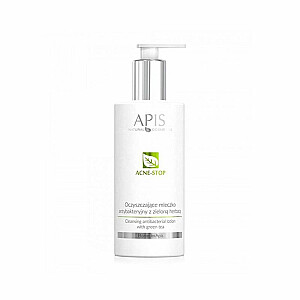 APIS Acne-Stop Cleansing Lotion attīrošs pieniņš ar zaļo tēju 300ml
