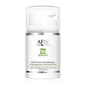 APIS Acne-Stop Light Normalizing Anti-Acne Cream легкий нормализующий крем против прыщей с зеленым чаем 50мл