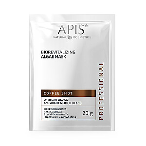 APIS Coffee Shot biorevitalizējoša aļģu maska 20g