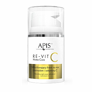 APIS Re-Vit C Home Care atjaunojošs nakts krēms ar retinolu un C vitamīnu 50ml