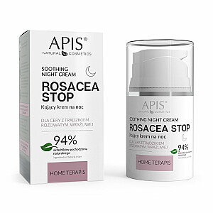 APIS Rosacea-Stop Soothing Night Cream raminamasis naktinis kremas rožinei ir jautriai odai 50ml