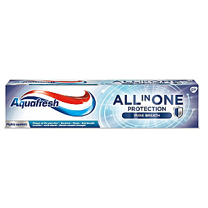 AQUAFRESH All In One Apsauginė plaukų pasta Pure Breath 100ml