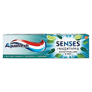 Zobu pasta AQUAFRESH Senses Energizing Zobu pasta eikalipta, laima un piparmētras 75 ml