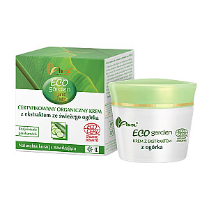 AVA LABORATORIUM Eco Garden сертифицированный органический крем 20+ с экстрактом свежего огурца 50мл