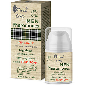 AVA LABORATORIUM Eco Men Pheromonoes nomierinošs balzams pēc skūšanās, aktivizē vīrišķos feromonus, 50 ml