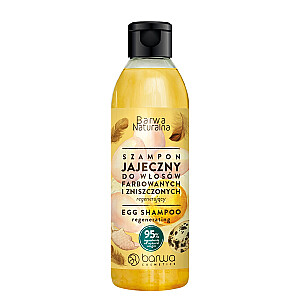 BARWA Natural atjaunojošs šampūns ar olu krāsotiem un bojātiem matiem 300ml