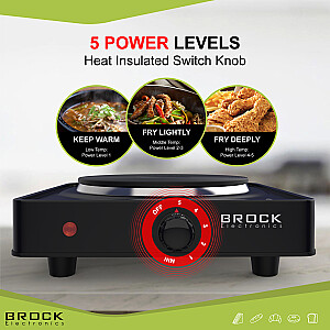 BROCK Одноконфорочная электрическая плита EP 100 BK