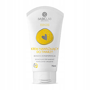 BASICLAB Familias Cream mitrinošs sejas krēms, bagātīga konsistence, 75 ml