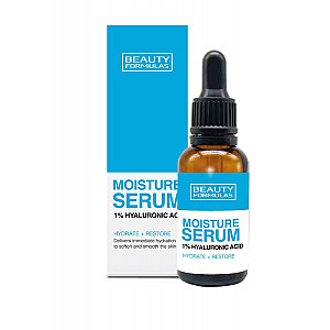 BEAUTY FORMULAS Moisture Serum 1% Mitrinošs serums ar hialuronskābi 30 ml