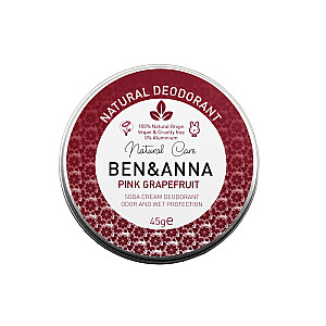 BEN&ANNA Natural Deodorant натуральный крем-дезодорант в металлической банке Грейпфрут 45г