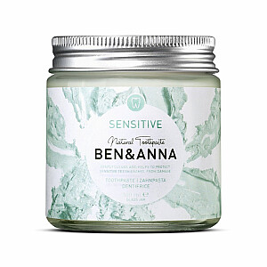 BEN&ANNA Natural Toothpaste natūrali dantų pasta jautriems dantims su šaltalankių, ramunėlių ir alavijų Sensitive 100ml