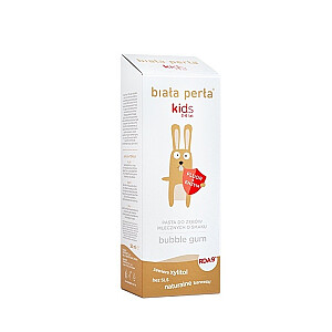 Зубная паста WHITE PEARL Kids 3-6 лет молочная Bubble Gum 50мл