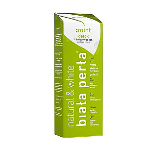 Zobu pasta WHITE PEARL Natural & White Detox atsvaidzinoša elpa ar piparmētru 75 ml