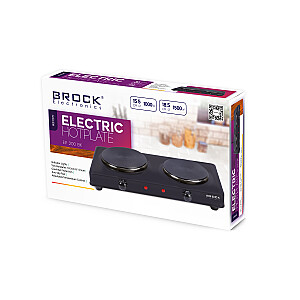 BROCK Divriņķu elektriskā plītiņa,  1000+1500 W