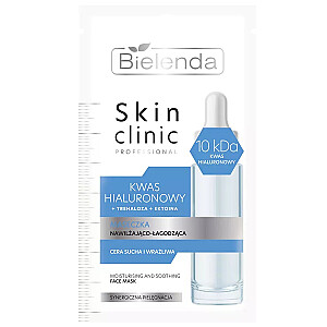 BIELENDA Skin Clinic Professional увлажняющая и успокаивающая маска с гиалуроновой кислотой 8г