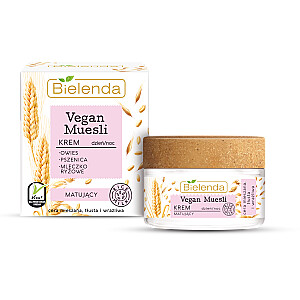 BIELENDA Vegan Muesli Matte Cream матирующий крем для жирной, комбинированной и чувствительной кожи днем и ночью 50мл