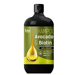 BIO NATURELL Šampūns Ultra Strength Hair Shampoo Avokado un Biotīns 946ml