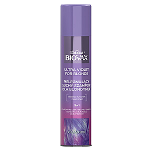 Sausais šampūns BIOVAX Glamour Ultra Violet blondīnēm 200ml