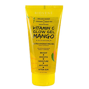 BIOVENE Vitamin C Glow Gel Mango Ultra-Hydrating Gel mitrinošs gēls sejai un ķermenim 200ml