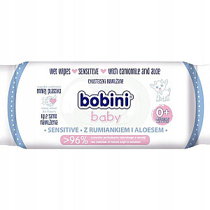 BOBINI Baby mitrās salvetes bērniem un zīdaiņiem Sensitive 60 gab.