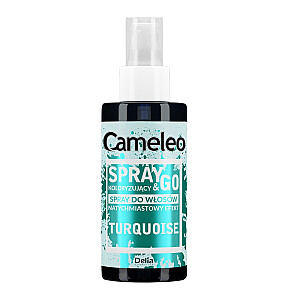 Krāsojoša matu laka CAMELEO Spray &amp; Go Turquoise 150ml