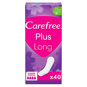 Higieniniai įklotai CAREFREE Plus Long bekvapiai 40 vnt.