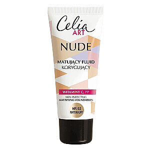 CELIA Art Nude matējošais koriģējošais fluīds 02 Natural 30ml