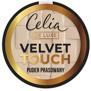 Presēts pulveris CELIA De Luxe Velvet Touch 102 Natural Beige 9g