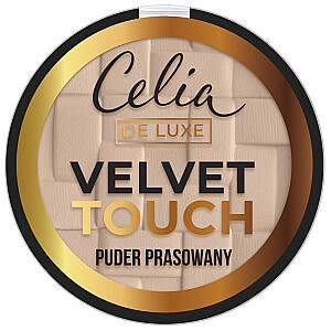 Presēts pulveris CELIA De Luxe Velvet Touch 104 Sunny Beige 9g