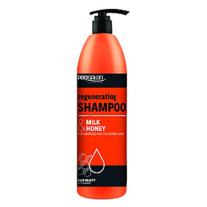 CHANTAL Prosalon Atjaunojošs šampūns bojātiem un krāsotiem matiem atjaunojošs matu šampūns Milk and Honey 1000ml
