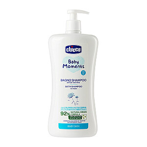 CHICCO SET Baby Moments Bath Shampoo visa ķermeņa šampūns 0m+ 750ml