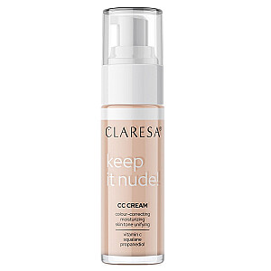 CLARESA Keep In Nude CC Cream крем для выравнивания тона кожи 102 Теплый средний 33г