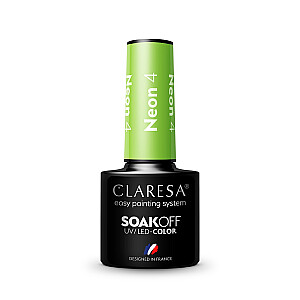 CLARESA Soak Off UV/LED Неоновый гибридный лак 4 5г