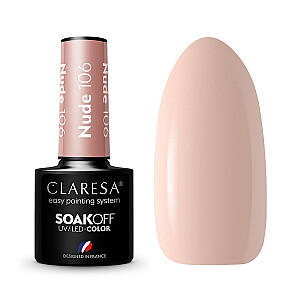 CLARESA Soak Off UV/LED Hybrid nude laka 106 5g