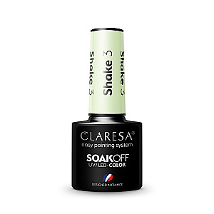 CLARESA Soak Off UV/LED hibrīda lakas kokteilis 3 5g