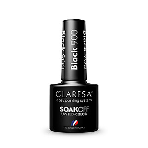 Лак гибридный CLARESA Soak Off UV/LED 900 Черный 5г