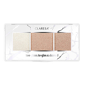 CLARESA Too Glam Too Give A Damn Palette rozświetlaczy 11 Rosy Glow 12,5г