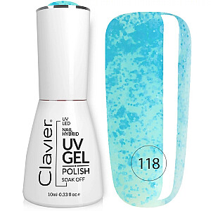 CLAVIER Luxury Nail Hybrid UV Gel hibrīda nagu laka 118 10 ml
