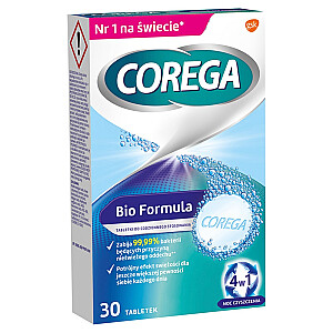 COREGA Bio Formula tabletes protēzēm 30 gab.