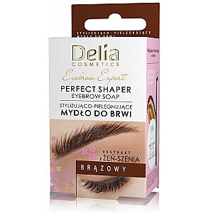 DELIA Eyebrow Expert Perfect Shaper мыло для укладки и ухода за бровями Коричневое 10мл