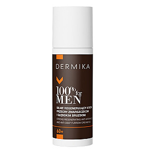 DERMIKA 100% For Men stipriai regeneruojantis veido kremas 60+ 50ml