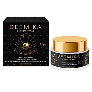 DERMIKA Luxury Caviar 50+ икорный крем, заполняющий морщины днем и ночью 50мл