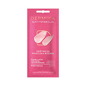 DERMIKA Beauty Masks Satisfaction barojoša rozā maska sausai un ļoti sausai ādai 10ml